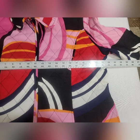 Selene Sport Quilted Jacket Geometric Design Womens Size XL - Picture 3 of 9